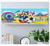 DARSHANAM World Printed Air Conditioning Dust Cover Folding New Designer Ac Cover for Indoor Split Ac 1.5 ton (97 x 31 x 21 .5cm | Printed), Polyester