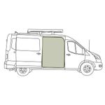 VanEssential Magnetic Closure Sliding Door Bug Screen Designed for Ford Transit