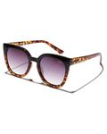 Quay Women's Gradient Noosa QW-000165-BLKTORT/BRNFD Brown Square Sunglasses