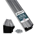 GUTTERHAWK Gutter Guard - 104 FT. (Nominal) Mill Finish All-Aluminum Gutter Guard Kit with Screws Included. Fits 5 in. Gutters. DIY Friendly. (5 in. x 47.625 in. Pieces)