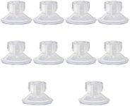 Caravan Motorhome Limpets, 10 Packs Suction Cup Glass Suction Pads, High-Grip Suction Cups Awning Side Fix Kit for Campervan Van Canopy, Clear PVC Plastic Sucker Pads Without Hooks