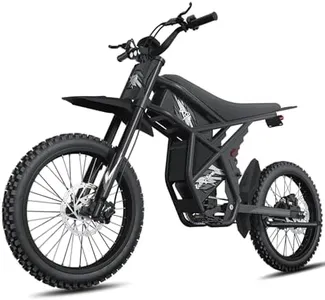 GT73 Electric Dirt Bike for Adults, 2000W Electric Dirtbike with 25" Motorcycle Tires, 1747Wh Dual Battery Electric Bike, Up to 37 MPH & 85 Mile Long Range, Dual Hydraulic Brakes & Full Suspension