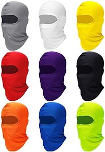 9 Pieces Ski Mask for Men Full Face Cover UV Sun Protection Face Mask Balaclava Mask for Outdoor Motorcycle Cycling