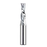 SpeTool Spiral Downcut Router Bits with 3/8 Inch Cutting Diameter, 1/2Inch Shank HRC55 Solid Carbide CNC End Mill for Wood Small Cut, Carving