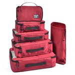 MOKETT Packing Cubes, 6 Pieces Packing Cubes Luggage Travel Packing Organizers for Travel Accessories