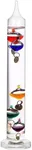 Lily's Home Galileo Thermometer, A Timeless Design That Measures Temperatures from 64ºF to 80ºF, 5 Multi-Colored Spheres (11 Inches)