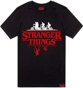 Stranger Things T-Shirt Men Women Unisex Upside Down Black Top Medium