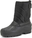 Polar Mens Muck Nylon Strap Duck Snow Winter Waterproof Rain Outdoor Boots - 7 - BLK41 YC0147 Black