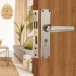 Godrej Mortise Lock I Mortise Door Handle Lock for Main & Internal Door in Residential & Commercial Spaces I NEH 20-1 CK I Antique Brass Finish 20cm / 8 Inches Handle, with Lock & 3 Keys