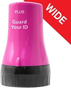 Guard Your ID Advanced Wide Roller Identity Theft Prevention Security Stamp, Pink, 38493