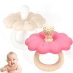 2 Pack Teething Toys for Baby Silicone Baby Teething Toy Teethers for Babies 0-12 Months Baby Teething Dummy for Soothing Teething Relief Pacifier for Infant