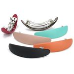 STCRERAG 6 Pcs Matte Barrette Hair Clips, French Hair Barrettes Colored Hair Clips for Women Matte Hair Clips Hair Barrettes Spring Hair Clips Barrette Ponytail Holders for Fine Medium Thick Hair