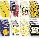 Outus 24 Pcs Softball Party Favors Softball Mini Notepads Softball Mini Notebook Sports Small Note Pad 2.36 x 3.94'' Spiral Memo for Softball Sports Party Favors Teacher Office College