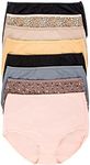 Felina Women's Cotton Modal Basic Women's Brief | 8-Pack (Shades of Lotus, Medium)