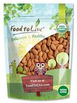 Organic California Almonds, 8 Ounces – Non-GMO, Whole, Unsalted, Unroasted, Keto, Vegan Nuts in Bulk. Rich in Vitamin E. Snack. Great for Almond Milk and Butter, Desserts and Trail Mixes