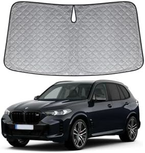 OTTO SHADES Thick Windscreen Sunshade for BMW X5 X5M 2019-2025, 6-Layer Custom Fit, Maximum UV Protection & Heat Shield | Foldable Front Window Sunshade & Sun Visor Accessories
