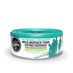 Raincoast Trading Global Wild Skipjack Tuna No Salt Added Wild-Caught Pole and Line Certified Sustainable High Protein Keto Friendly - Case of 12 142g Cans