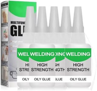 150ML Welding High-Strength Oily Glue, Upgrade Strong Glue for Everything, Instant Bonding Super Glue in 10s for Metal, Wood, Ceramics, Leather, Glass (5 pcs)