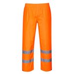 Portwest H441 Waterproof Hi Vis Reflective Safety Rain Pants Orange, Large