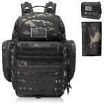 Diaper Bag Backpack for Dad, DBTAC Tactical Travel Baby Bag for Men w/Changing Pad, Insulated/Wipe Pockets, Stroller Straps (Black Camo)