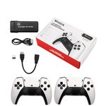 BOUGYR Wireless Console Game Stick TV Video Game Console Built-in 37000 Classic Games 8 Bit Mini RetroGame Wireless Controller Dual Player- 3D 4K Ultra HD Game Stick 10 Simulators Plug and Play Game