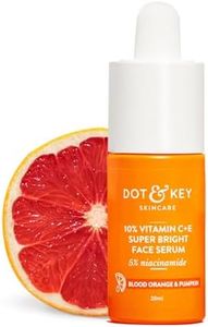 DOT & KEY 10% Vitamin C + E Serum with 5% Niacinamide,for Glowing Skin,Fades Dark Spots & Hyperpigmentation,Infused with Blood Orange & Pumpkin,Targets Dull & Uneven Skin,For All Skin Types,20ml