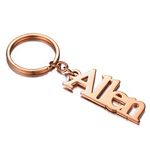 INBLUE Custom Name Keychains for Women Stainless Steel Personalized Engraved Letters Key Chain for Bag Charm Purse Handbags