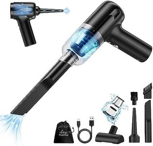 Mini Car Vacuum Cleaner,Handheld Vacuum Cordless,2 in 1 Rechargeable Vacuum Cleaner & Blower,Small Wireless Car Vacuum with 6000Pa Suction Power,Dust Buster,Portable Hoover Vacuum for Car Home