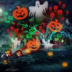 Halloween Lights Projector, Halloween Decorations Lighting Projector, with Timer Led Halloween Pumpkin Ghost Demon Light, for Holiday Party Garden Patio Yard Outdoor Indoor Halloween Landscape Decor