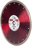 Delta Diamond Boss Hog Supreme Mesh Turbo 10 Inch Super Thin Tile Saw Diamond Blade, 5/8" Arbor, Wet Cutting, for Porcelain Tile, Ceramic Tile, Stone, Granite, Marble (10")