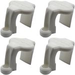 Extreme Max White 3005.5064 BoatTector Pontoon Rail Fender Hook/Adjuster, Pack of 4