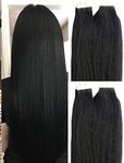 18 inches 100grs,40pcs, 100% Human Tape In Hair Extensions #1 Jet Black