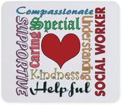 CafePress Social Worker Mousepad Non-Slip Rubber Gaming Mousepad