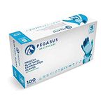 Pegasus Healthcare Blue Disposable Vinyl Medical Examination Gloves Powder & Latex Free (Small)