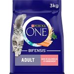 Purina ONE Adult Dry Cat Food Salmon and Wholegrain 3 kg