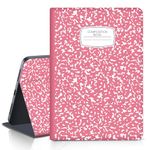 Case for iPad 10th Generation 2022 iPad 10.9 Inch - Multi-Angle Viewing & Auto Wake/Sleep, PU Leather Protective Folio Stand Cover for iPad 10th Gen 10.9 inch 2022, Soft TPU Back, Pink Notebook