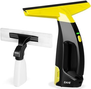 Window Vacuum, Rechargeable Window Vac, Power Window Vacuum Cleaner Set, Window Squeegee Vacuum, Electric Vacuum Cleaning Tool for Windows, Tiles, Mirrors, 200ml Water Tank