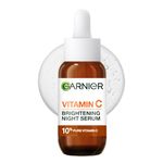 Garnier Targeted Anti Dark Spot Night Serum for Face, with 10% Pure Vitamin C & Hyaluronic Acid, Anti Pigmentation & Dullness, For All Skin Types, Approved by Cruelty Free International, Vegan, 30 ml
