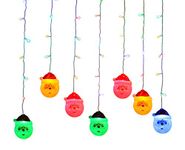 Lightahead 3.5M 96 LEDs, 16 Santa Claus LED Hanging String Light with 8 Modes, Decoration Lights for Indoor/Outdoor, Christmas, Wedding, Party, Patio Lawn (Multi Color)