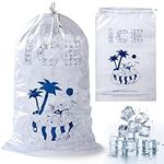 Ice Bags 8 lb with Drawstring, 50 P