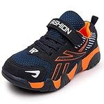 WZRUISEN Children's Shoes Girls' Sports Shoes Boys' Sports Single Shoes Toddler Shoes Breathable Soft Sole Orange13 Little Kid