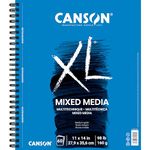 Canson XL Series Mix Media Pad, 11"X14" Side Wire