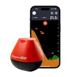 Deeper DP2H10S10 Start Smart Fish Finder Castable Wi-Fi Fish Finder for Recreational Fishing from Dock, Shore or Bank, Black/Orange