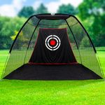 Golf Set Net,Golf Nets for Backyard Driving,Heavy Duty Golf Net for Indoor Use,Dome Practice Net Golf,Driving Rang Backyard Golf Quick Setup with Target Cloth and Carry Bag 10x7x6 ft Pro