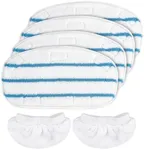 KEEPOW Steam Cleaner Accessories Compatible with PurSteam Steam Mop Cleaner - Washable Microfiber Pads for Hardwood Floor Cleaning, Universal Microfiber Cloths (6 Pack)