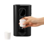 Automatic Mouthwash Dispenser,maxant Mouthwash Dispenser for Bathroom with 540ml water tank Automatic Mouth Wash Dispenser Wall Mount with Magnetic Reusable Cup for Kids and Adults (Black)