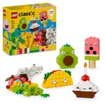 LEGO Classic Creative Food Friends Playset, Creative Role-Play Toy for Boys and Girls, Assorted Bricks to Build a Cupcake, Ice Cream, Avocado & Taco, Building Set for Kids Aged 4 and Over 11039