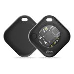 pTron TagNet X1 for iPhone/iOS Users, Works with Apple Find My Network, MFi, Anti-Lost & Loud 80dB Buzzer Alert, No SIM Needed, Item Finder for Keys, Wallets, Bags, 1-Year Battery (Black)