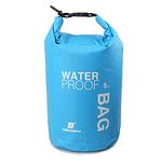 Boat Dry Bags - Blue 5L Waterproof Bag For Drifting Boating Kayaking Fishing Rafting Swimming Camping Canoeing Surfing 5 Litres