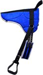 Horse Anti Slip Bareback Pad with Free Girth & Stirrups (Blue, Full to Cob)